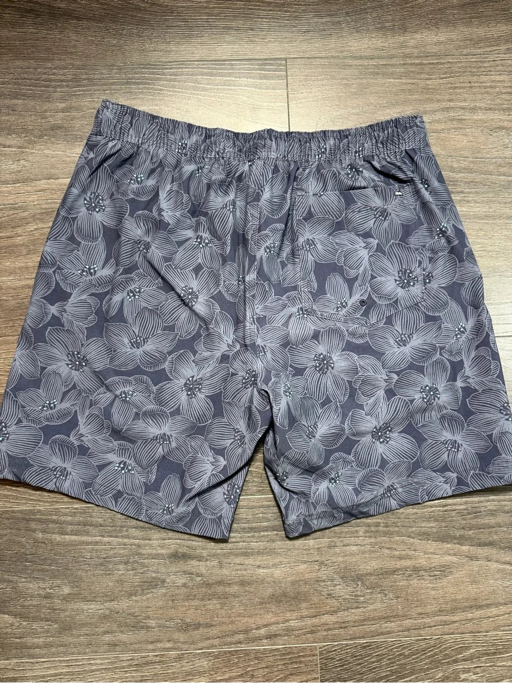 Hurley Men's Navy Floral Swim Trunks